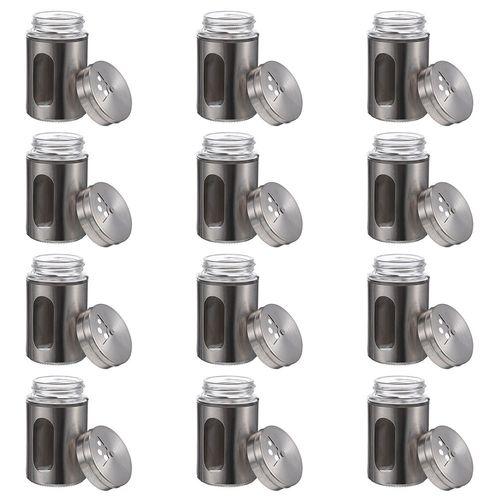 12pcs Containers Chocolate Powder Shaker Spice Storage