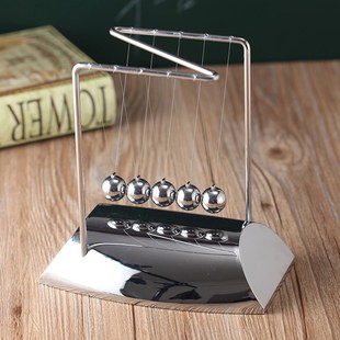 Pendulum Desk Table Decor Newton Ball Cradle Metal Physics