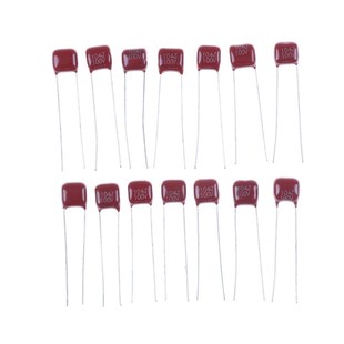 Capa P5mm CBB 104J 100V 10pcs Metallized 100NF 0.1UF Film
