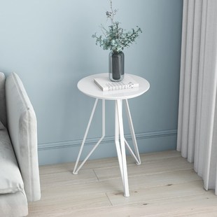 Nordic  marble round small coffee table simple sofa