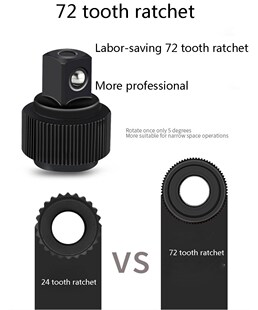 Car Repair Tool Set Combination Reversible Ratchet Socket Wr