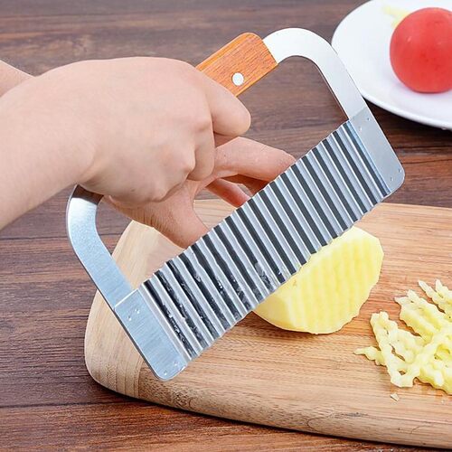 French Fries Vegetable Cutter Stainless Steel potato wavy ed