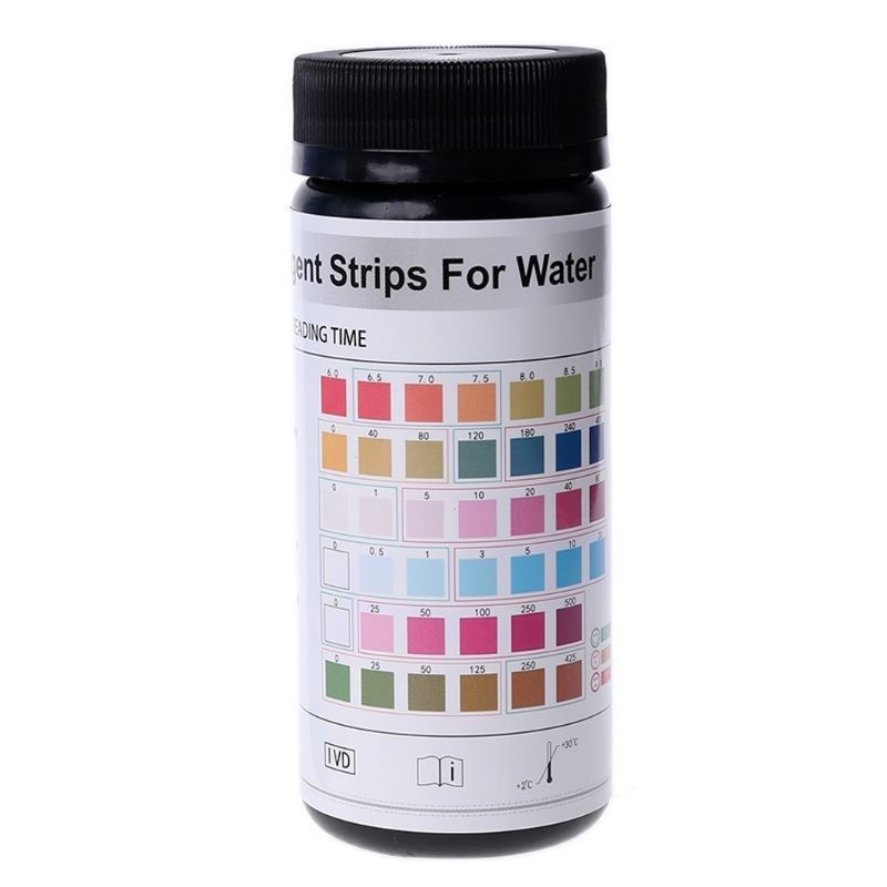 100strips water test paper 6in1 ph alkalinity nitrite chlori