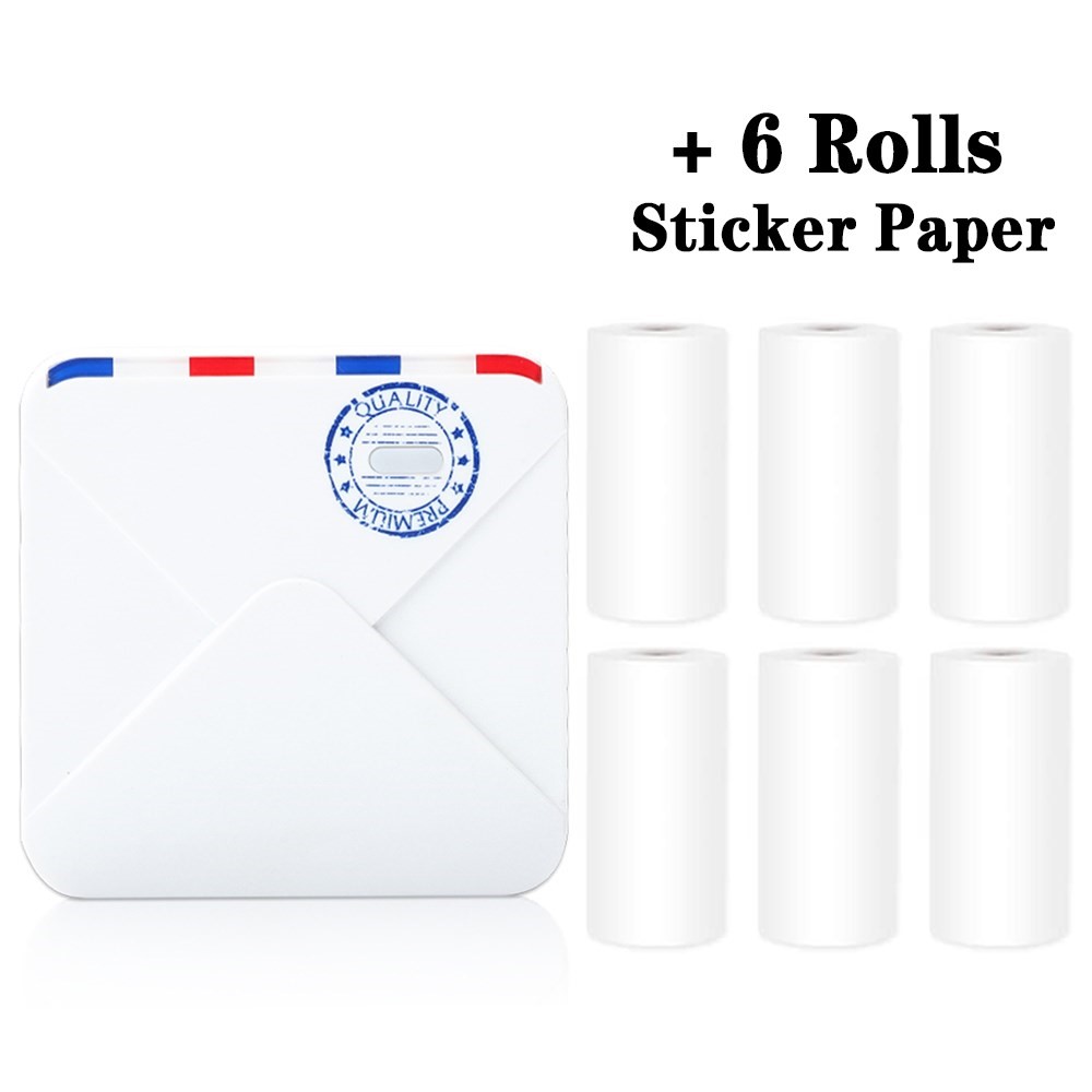 M02S Portable Photo Printer Mini Thermal Sticker Pocket Prin