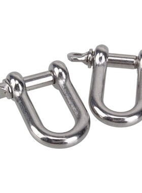 304 Stainless Steel M6 Screw Pin Chain  1/4inch D Dee Shackl