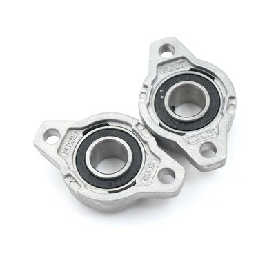 2PCS 15mm KFL002 FL002 Self Aligning Pillow Block Flange Bea