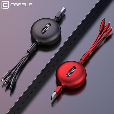 3 in 1 Retractable Micro USB Type C Cable for iPhone X XS Fa