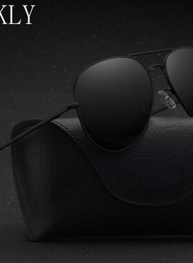 Dokly brand 2018 HD Polarized black lens Pilot sunglasses M