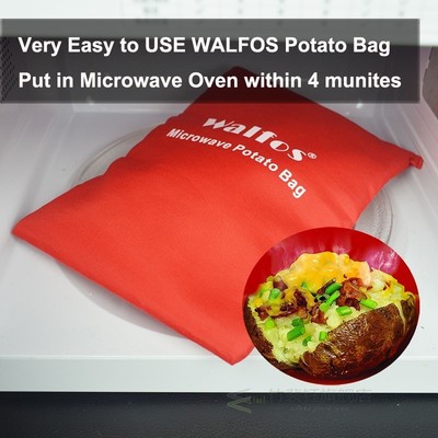 1 pcs Microwave Baking Potatoes Bag Easy To Cook Steam Pocke