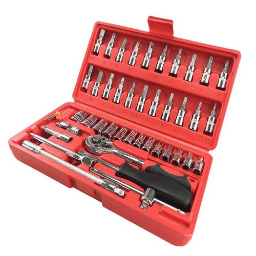 46pcs Set Household Combination Tool Set Wrench Ratchet Pawl