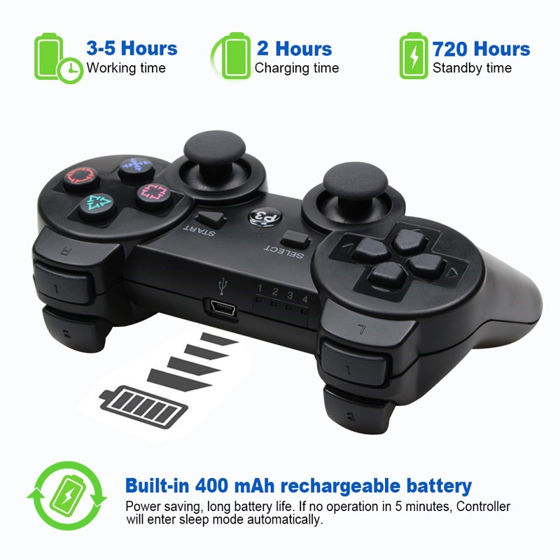 Bluetooth Wireless Gamepad for PS3 Joystick Console Control