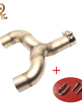 Exhaust Motorcycle Muffler Slip on Link Pipe Middle Tube Con