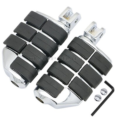 Motorcycle Front Driver Rider Rubber Foot Pegs Footrests Foo