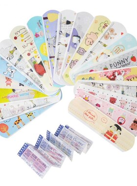 100PCS Waterproof Cartoon Band Aid Hemostasis Adhesive Banda