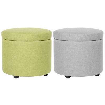 Storage Stool Multifunctional Round Storage Stool With Foots