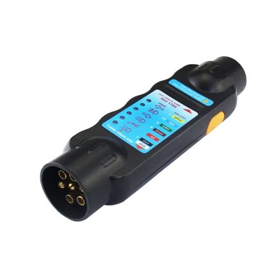 Durable 12V 7-Pin Car Truck Trailer Plug Socket Tester Wirin