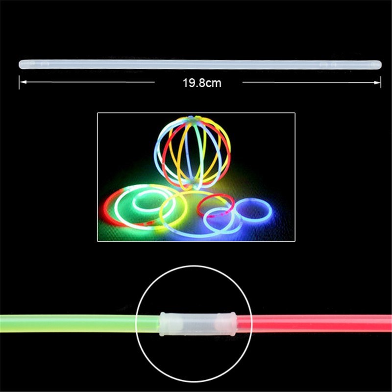 100pcs/lot Neon Party Glowstick Glow in the Dark Toy Fluores
