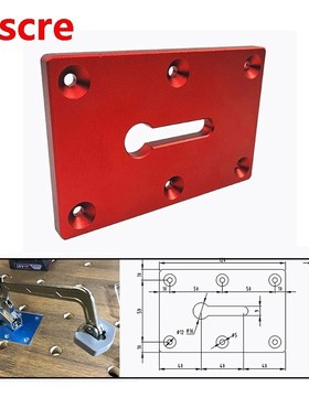 Woodworking Table Fixture Fixing Plate for Clamp Installatio
