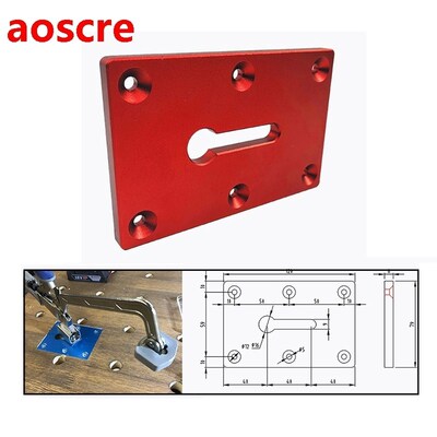 Woodworking Table Fixture Fixing Plate for Clamp Installatio