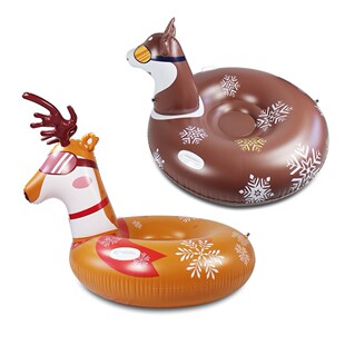 Inflatable Snow Sled Tire Tube Skiing Ring Pad Outdoor Sport