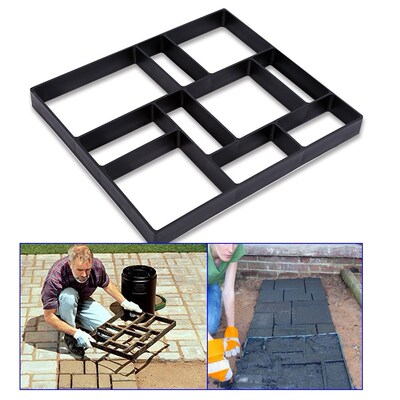 DIY Garden Pavement Mold Path Making Manually Paving Cement