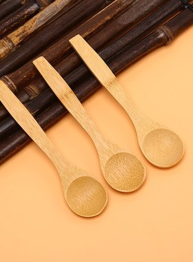 Wooden Soup Spoon Kitchen Cooking Teaspoons Condiment Utensi