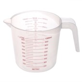 Plastic Spout Transparent Cup 1000ml Pour Measuring Jug Surf
