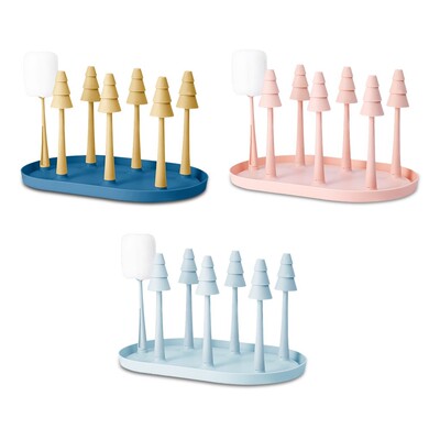 Bottle Dry Rack Baby Bottle Drain Drying Racks Blue Pink
