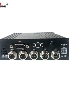 4ch SD card storage monitor host MDVR train / ship equipment
