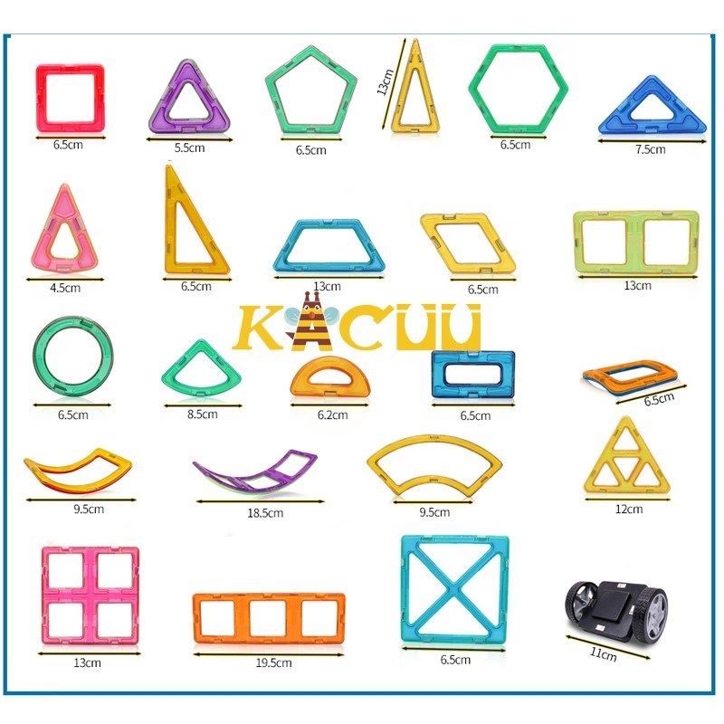 151PCS BIG SIZE Magnetic Designer Construction Set Mode