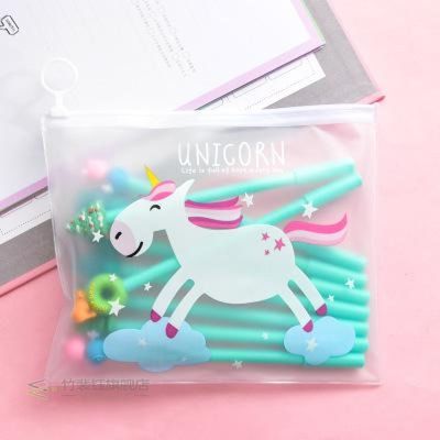 10Pcs/Set Gel Pen nicorn Pen Stationery Kawaii School Suppli