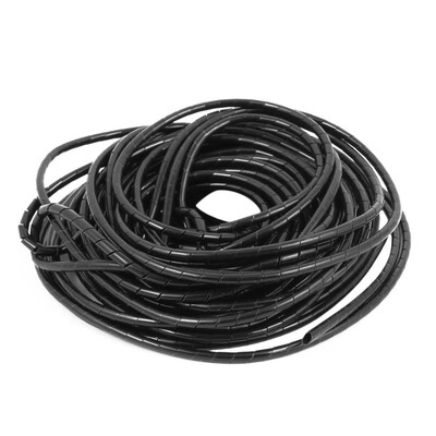 UXCELL 4mm Outer Diameter 25M Length Cable Wire Tidy Wrap Sp