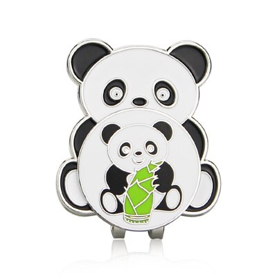 1pc Free Shipping Panda - Metal Golf  Mark  Magnetic Hat , G