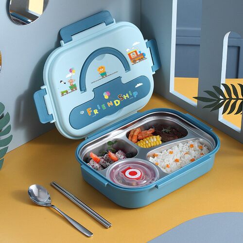 Cute Bento Lunch Box for Kids School Children Microwavable