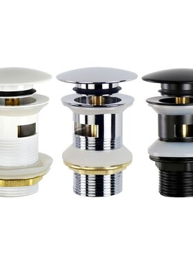 Copper Sink Pop-up Drain Stopper Basin Cap Washbasin Plug Ho