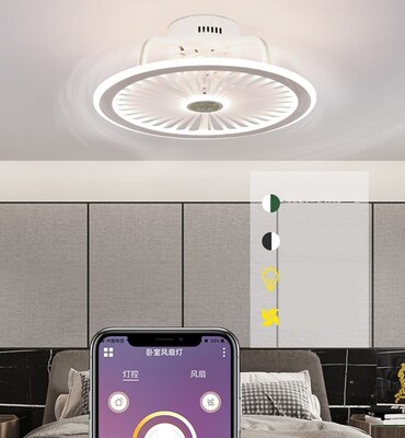 bluetooth lamp smart ceiling fan lamp with lights remote con