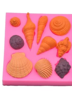 DIY Lovely Sea Shell Starfish Conch Creature Silicone Mold F