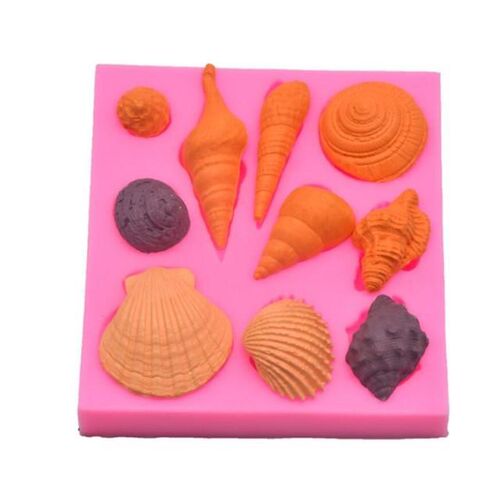 DIY Lovely Sea Shell Starfish Conch Creature Silicone Mold F