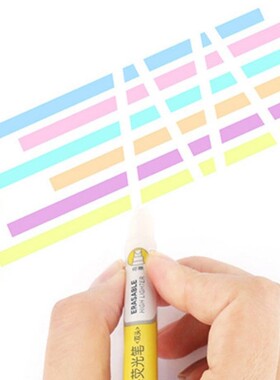 6pcs Double Head Erasable Highlighter Pen Marker Pastel Liqu