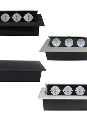 Multimedia Outlet Socket Connection Box Table Desktop Pop-up