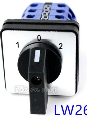 CA10 replacer LW26-20/3 20A Rotary Cam Switch 1-0-2 ON-OFF-O