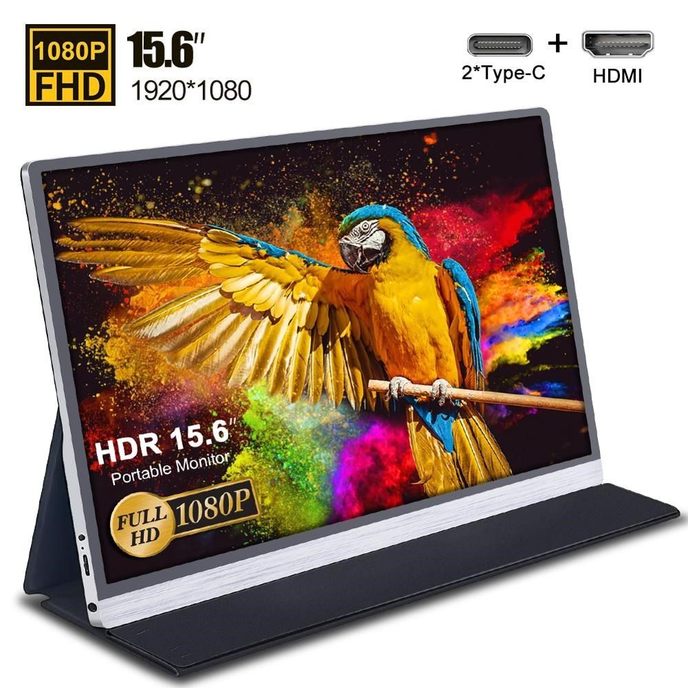 High quality thin 15.6 portable monitor 1080 IPS screen USB