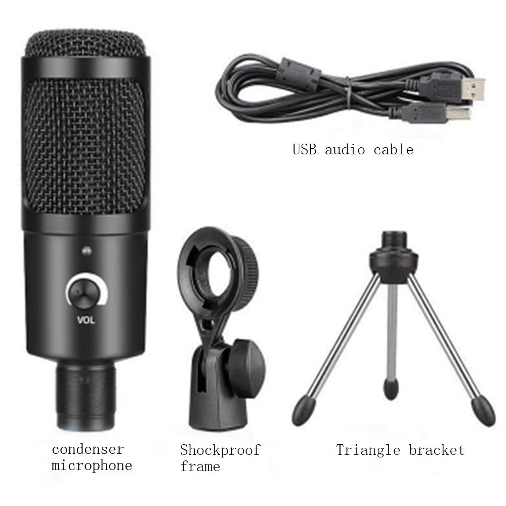 USB Microphone Condenser Recording Microphone Recording for