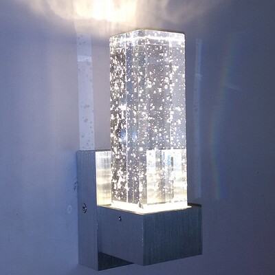 Modern 3W Led Wall Light Indoor Wall Lamp Crystal Bubble Wal