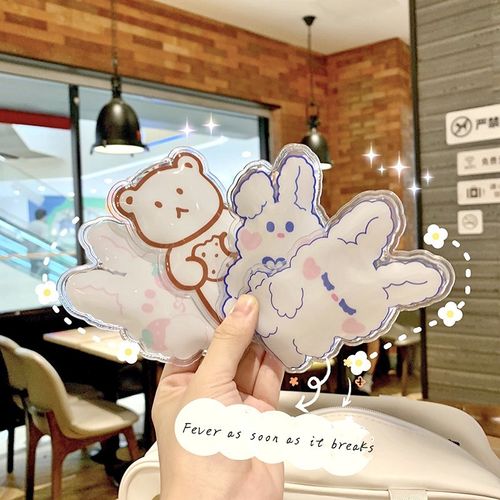 Mini Winter Reusable Gel Hand Warmer Cute Cartoon Instant Se