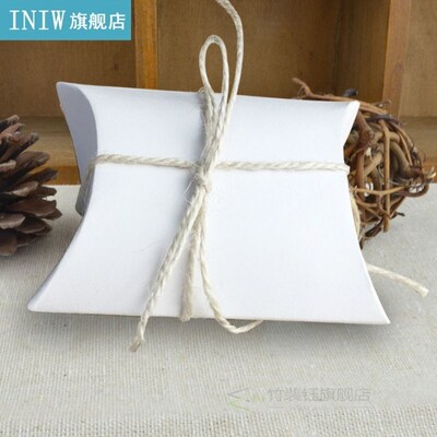 50pcs Favor Candy Box Bag New Craft Paper Pillow Shape Weddi