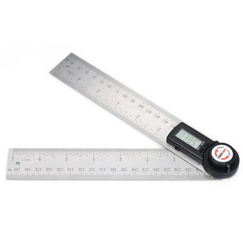 GemRed 2-in-1 Digital Angle Rule Goniometer Angle Gauge Stai
