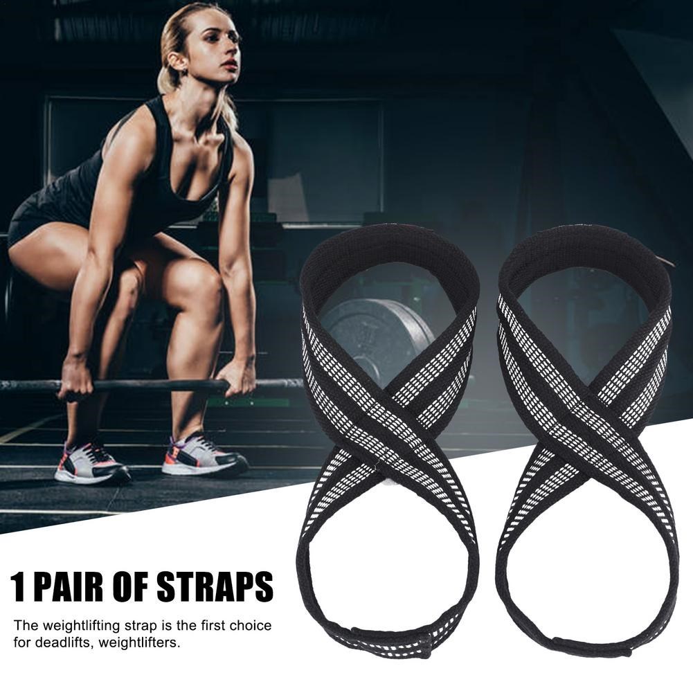 Deadlift Straps 8 Figure Lifting Straps for Weightlifters