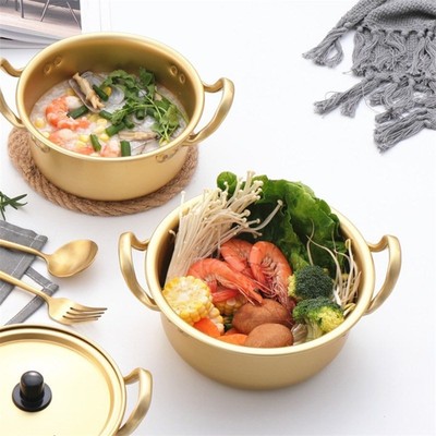 Korean Ramen Noodles Pot Aluminum Soup Pot With Lid Noodles