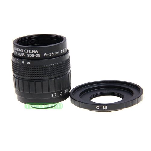 FUJIAN 35mm F1.7 C Mount  F1.7 Lens for NiKON 1 J1 J2 J